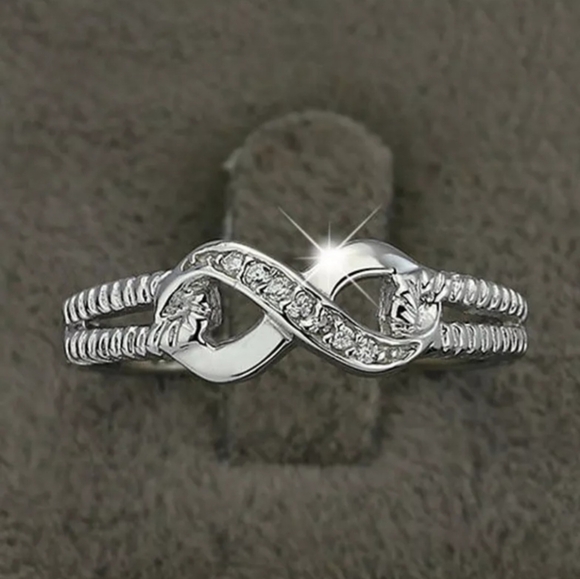 Silver Plated Infinity Ring - Picture 3 of 4